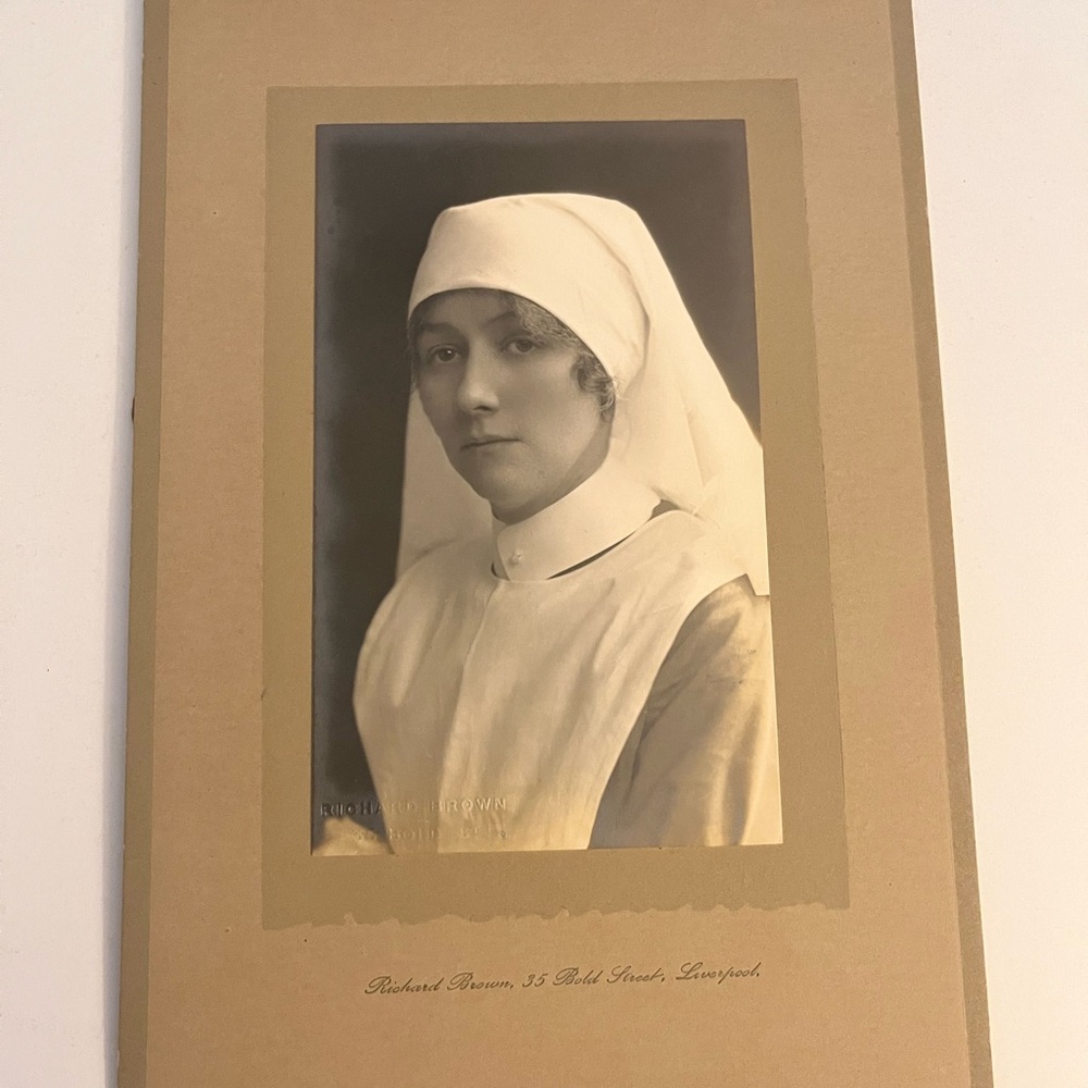 Antique Nurse Portrait Photograph late 1800’s England